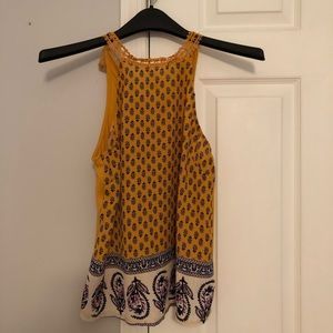 YELLOW FLORAL TANKTOP